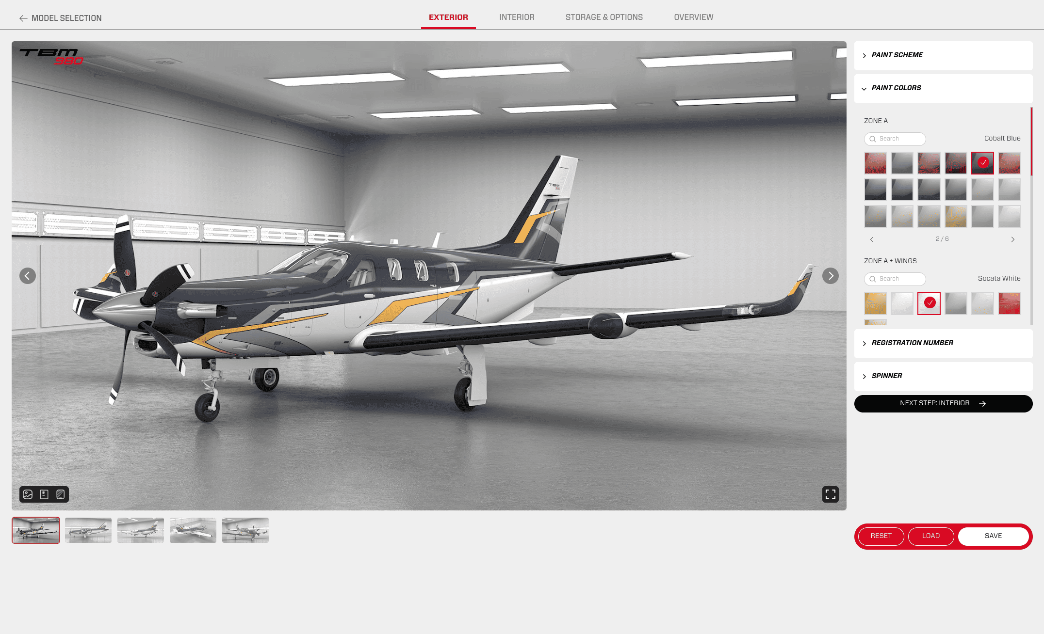 Configurateur TBM - Hangar